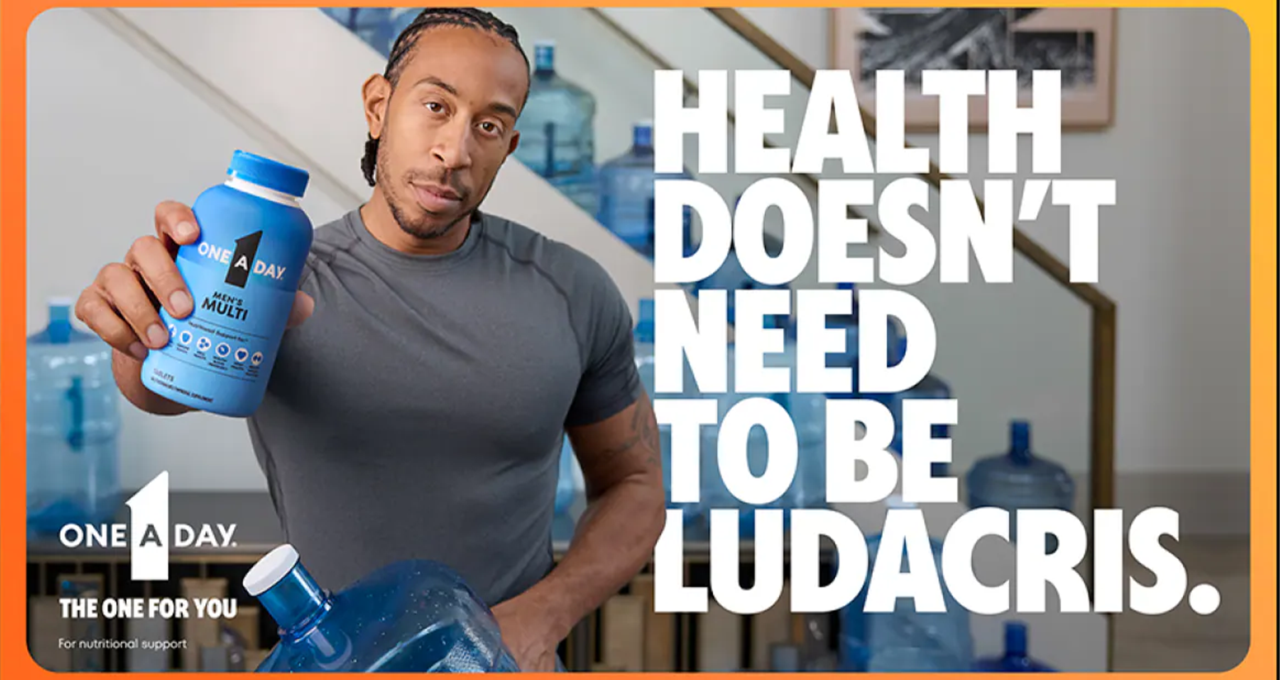 One A Day startet Kampagne mit Ludacris gegen Wellness-Hypes