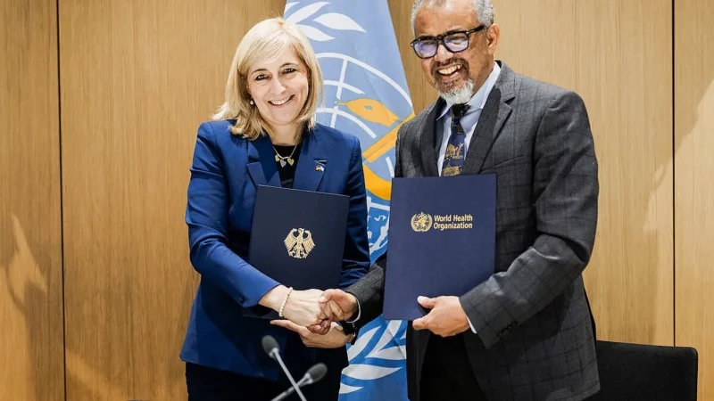 Germany strengthens WHO with €10 million