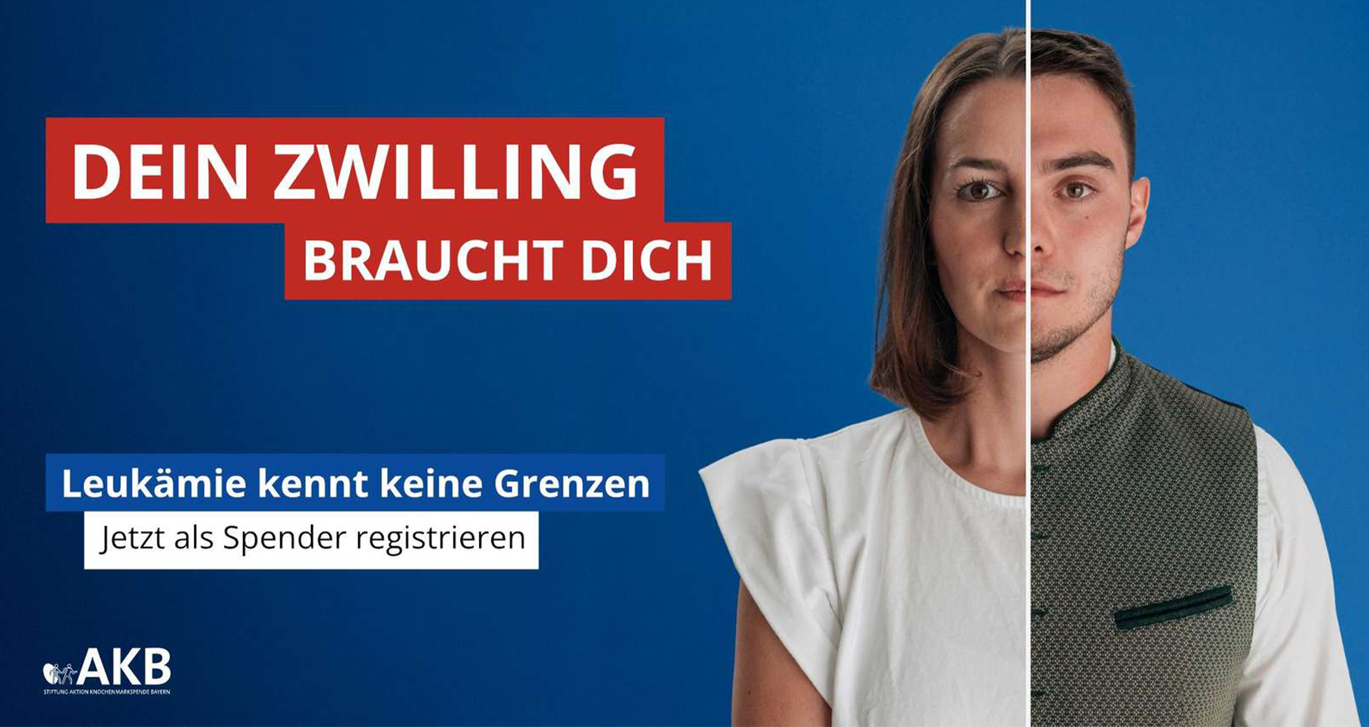 Dein Zwilling braucht dich: AKB startet emotionale Kampagne gegen Leukämie